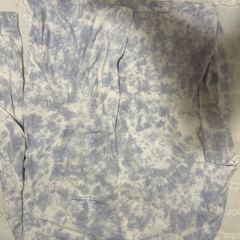 Simply Southern Blue and White Tie-Dye Headband